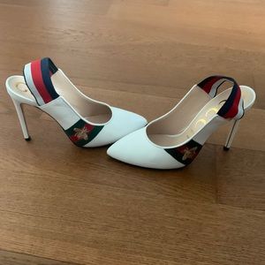 Gucci white Heels